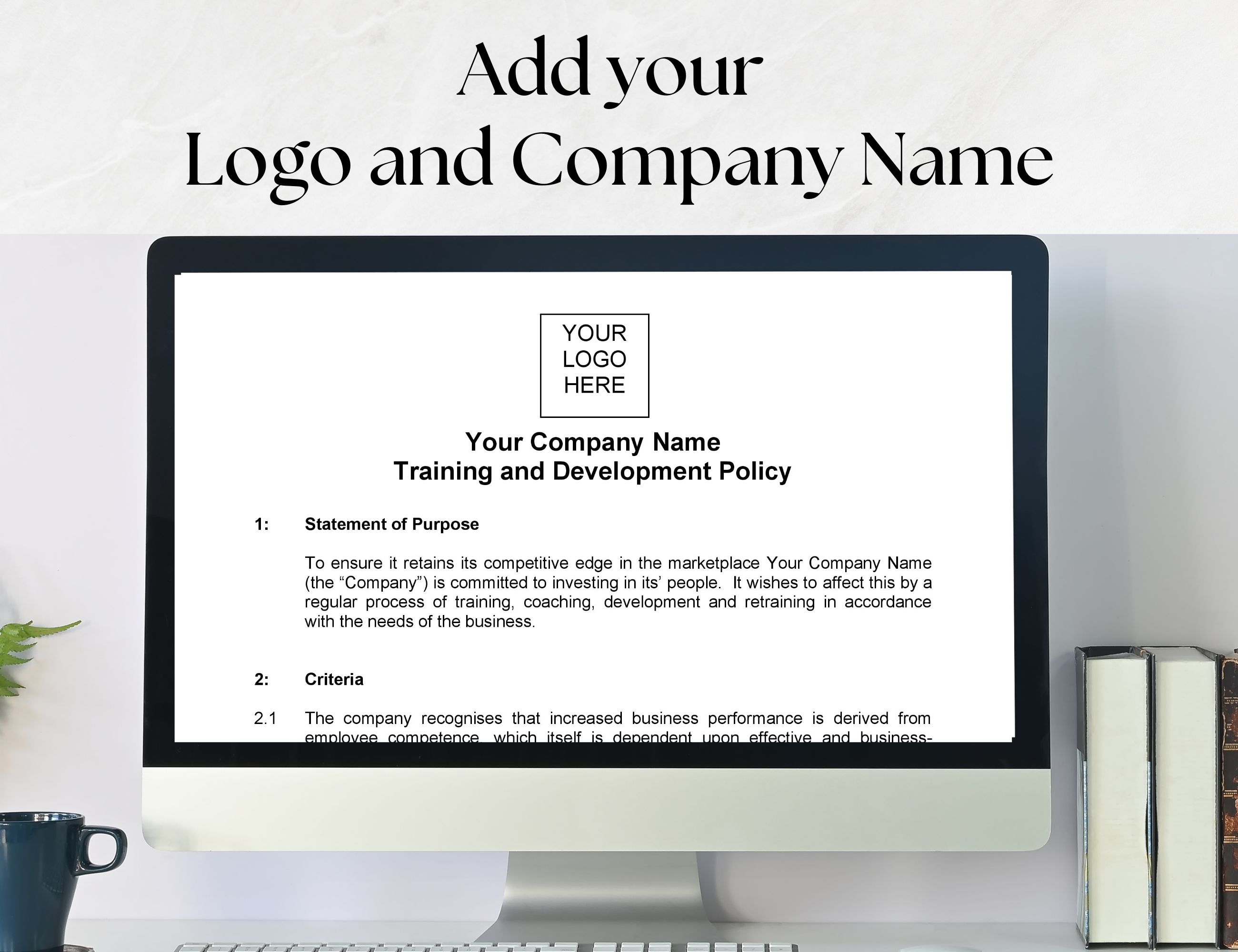 Training & Development Policy Template – UK Editable Word Document