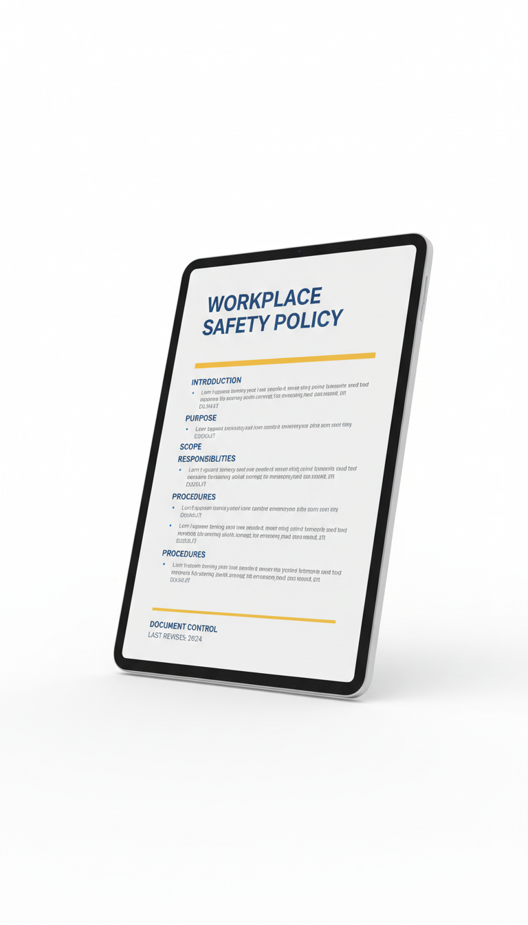 Workplace Safety Policy Template PDF Bundle