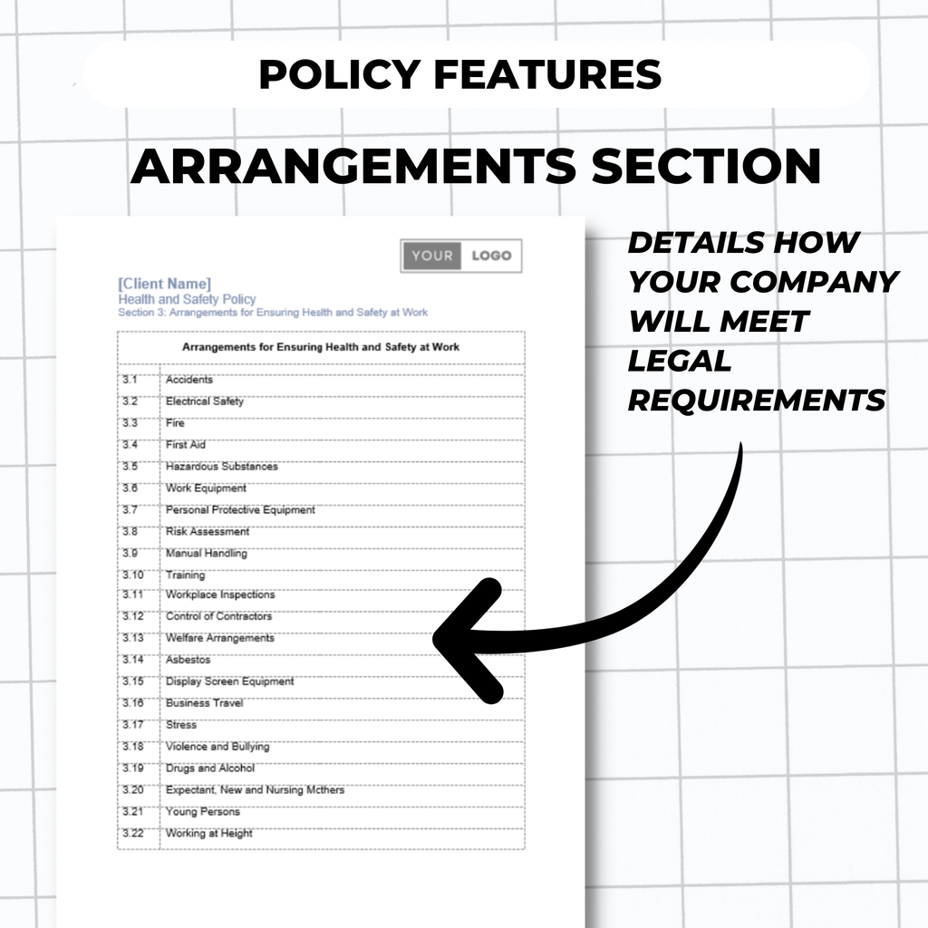 Health & Safety Policy Template – Editable Word Document