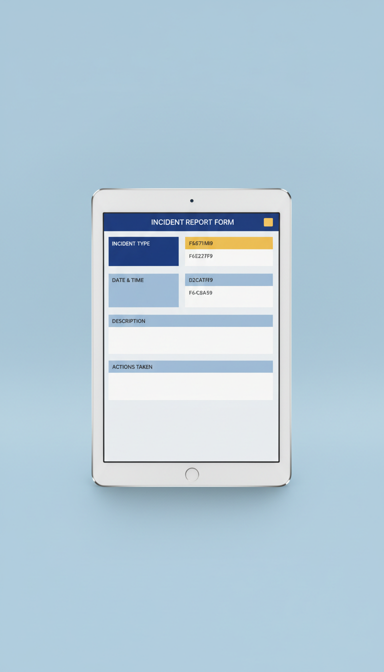 Incident Report Form with Guided Prompts