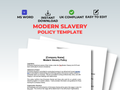 Modern Slavery Policy Template – UK Compliance Word Document